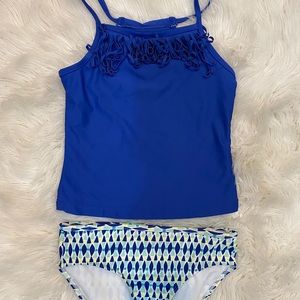 EUC Carter’s two piece girls swimsuit sz 8